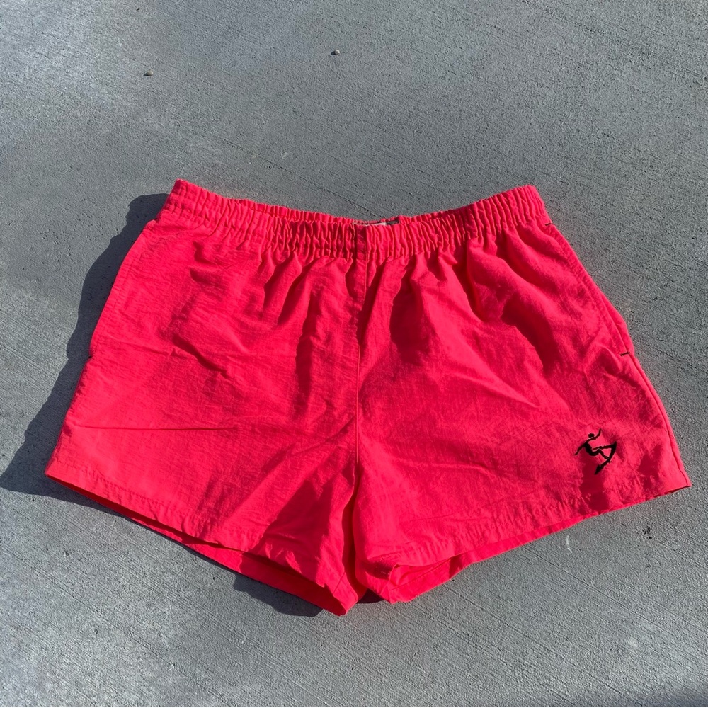 Vintage 80s Neon UZZI Swim Shorts